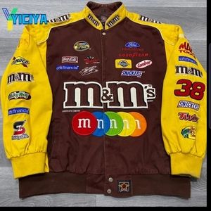 BOMBER JACKET UNISEX M/L LETTER PRINT SLIM  THIN RAIN CODE JACKET